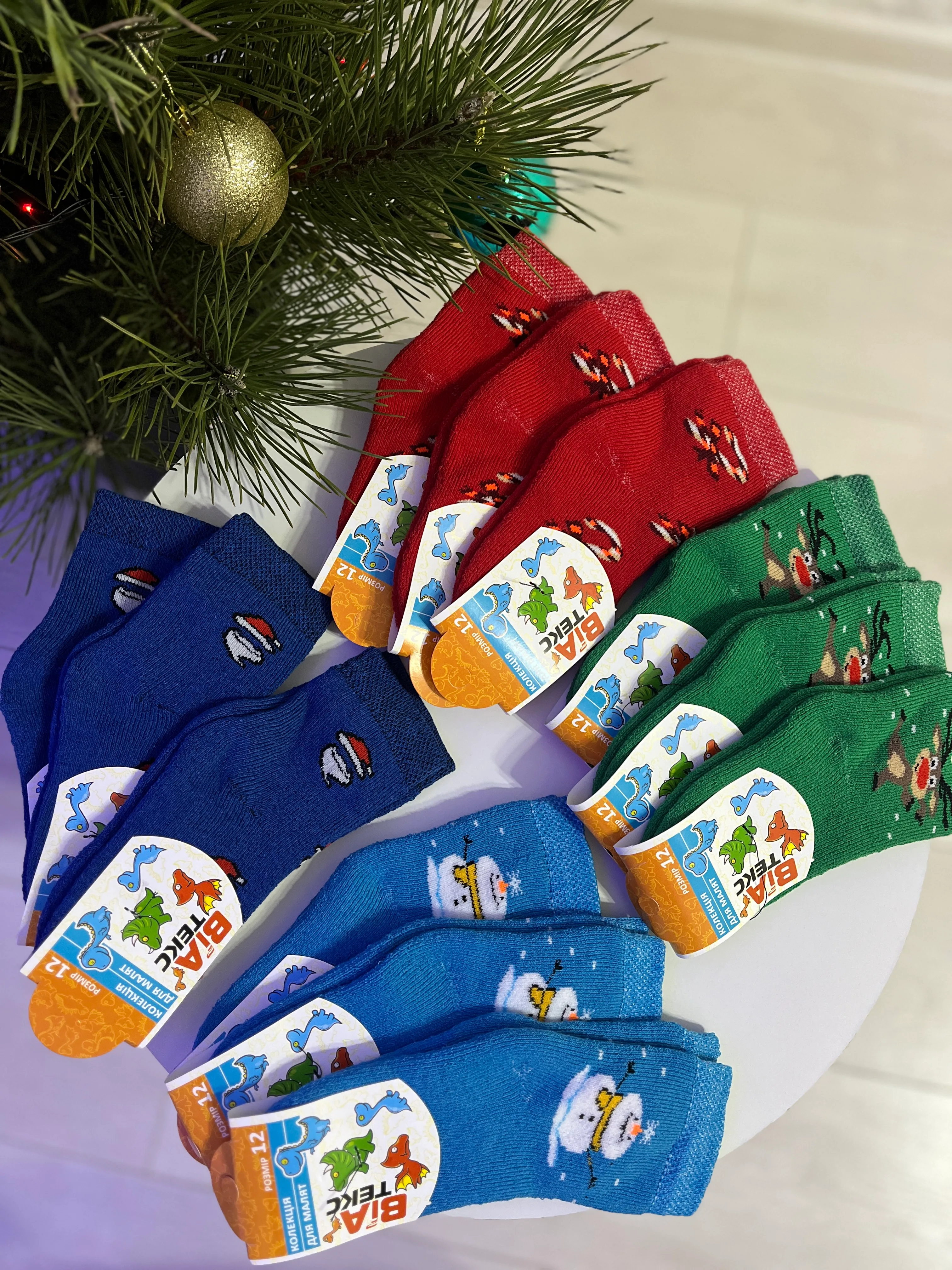 Новорічні шкарпетки махра Р.12 - фото 2