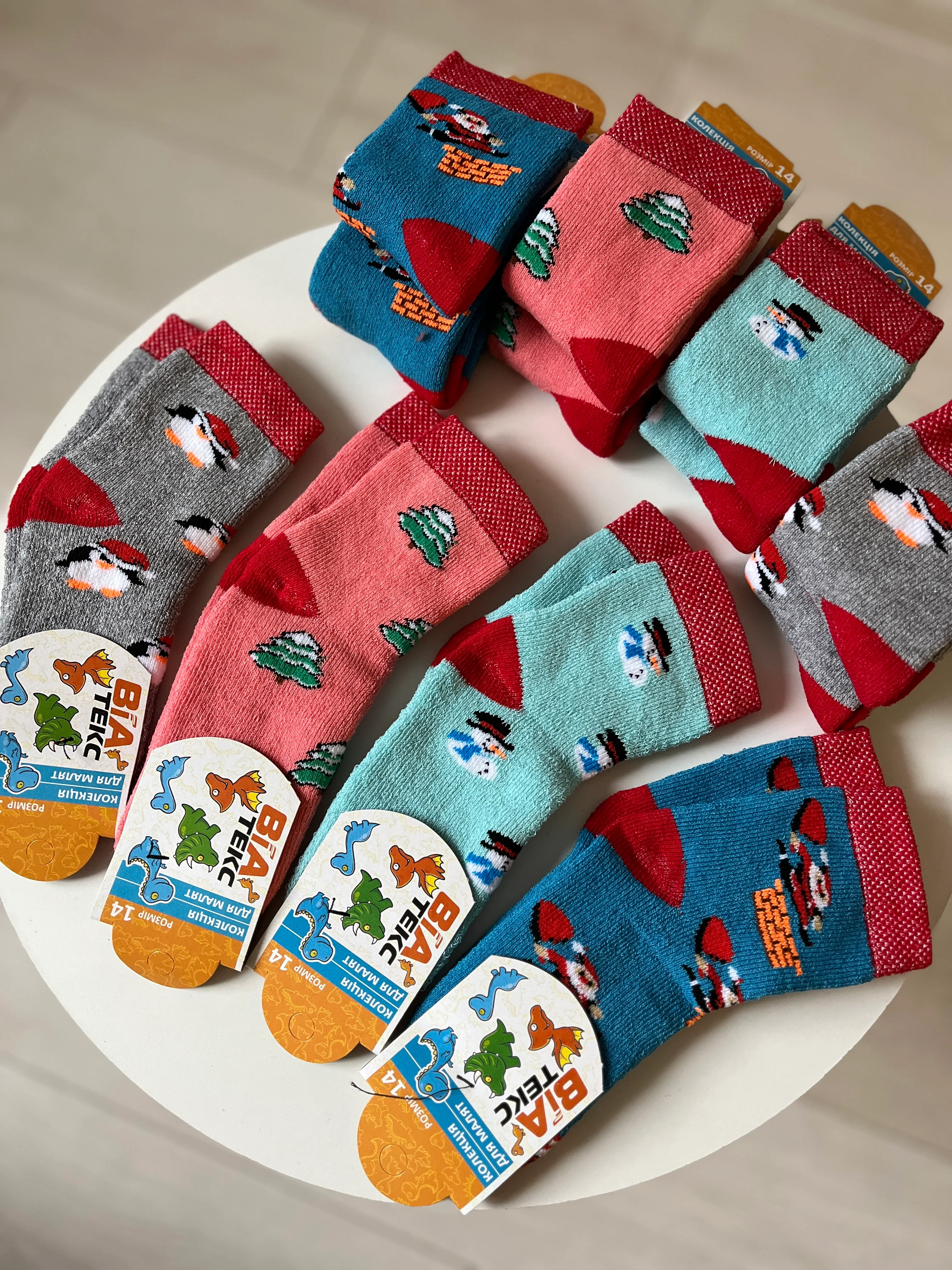 Новорічні шкарпетки махра Р.14 - фото 2