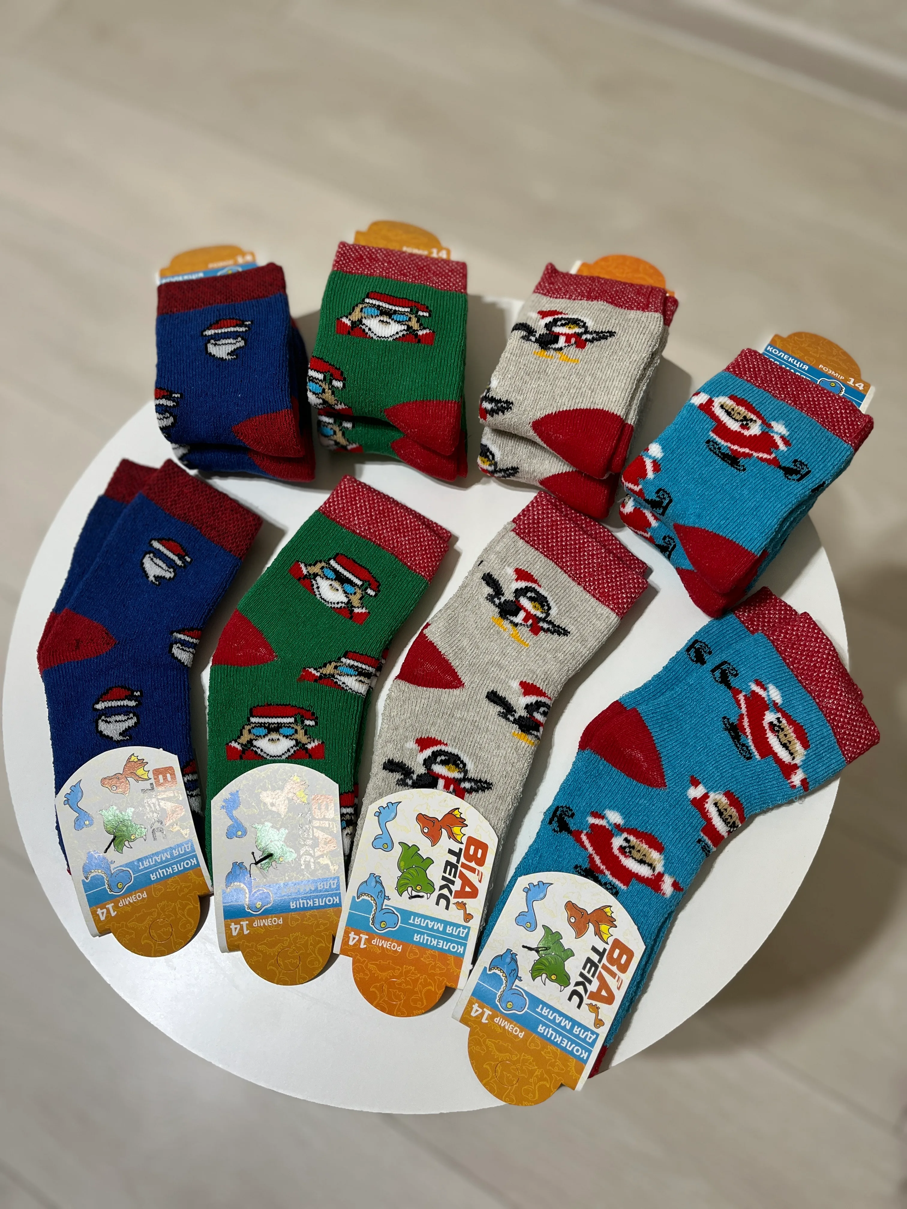 Новорічні шкарпетки махра Р.14 - фото 3