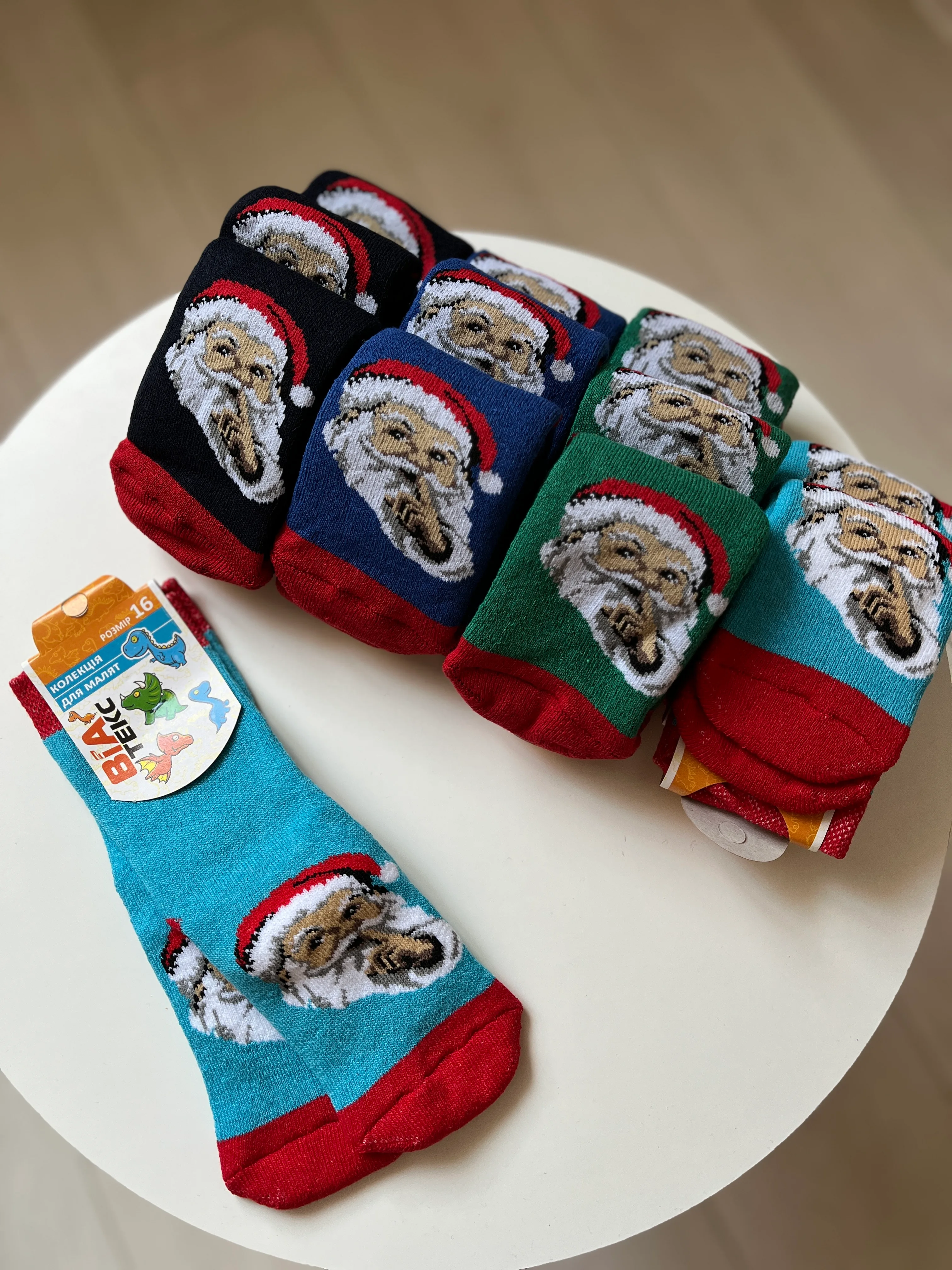 Новорічні шкарпетки махра Р.16 - фото 6