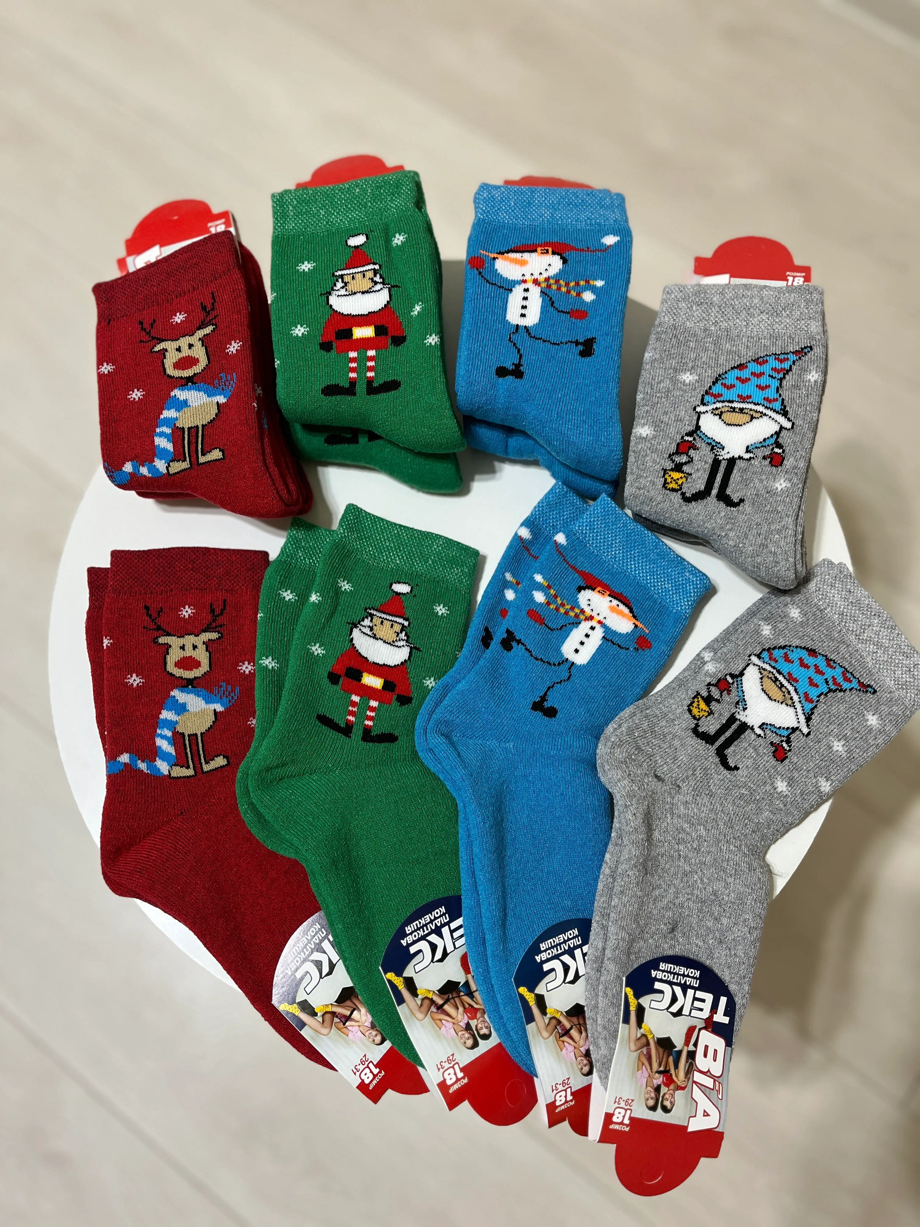 Новорічні шкарпетки махра Р.18 - фото 4