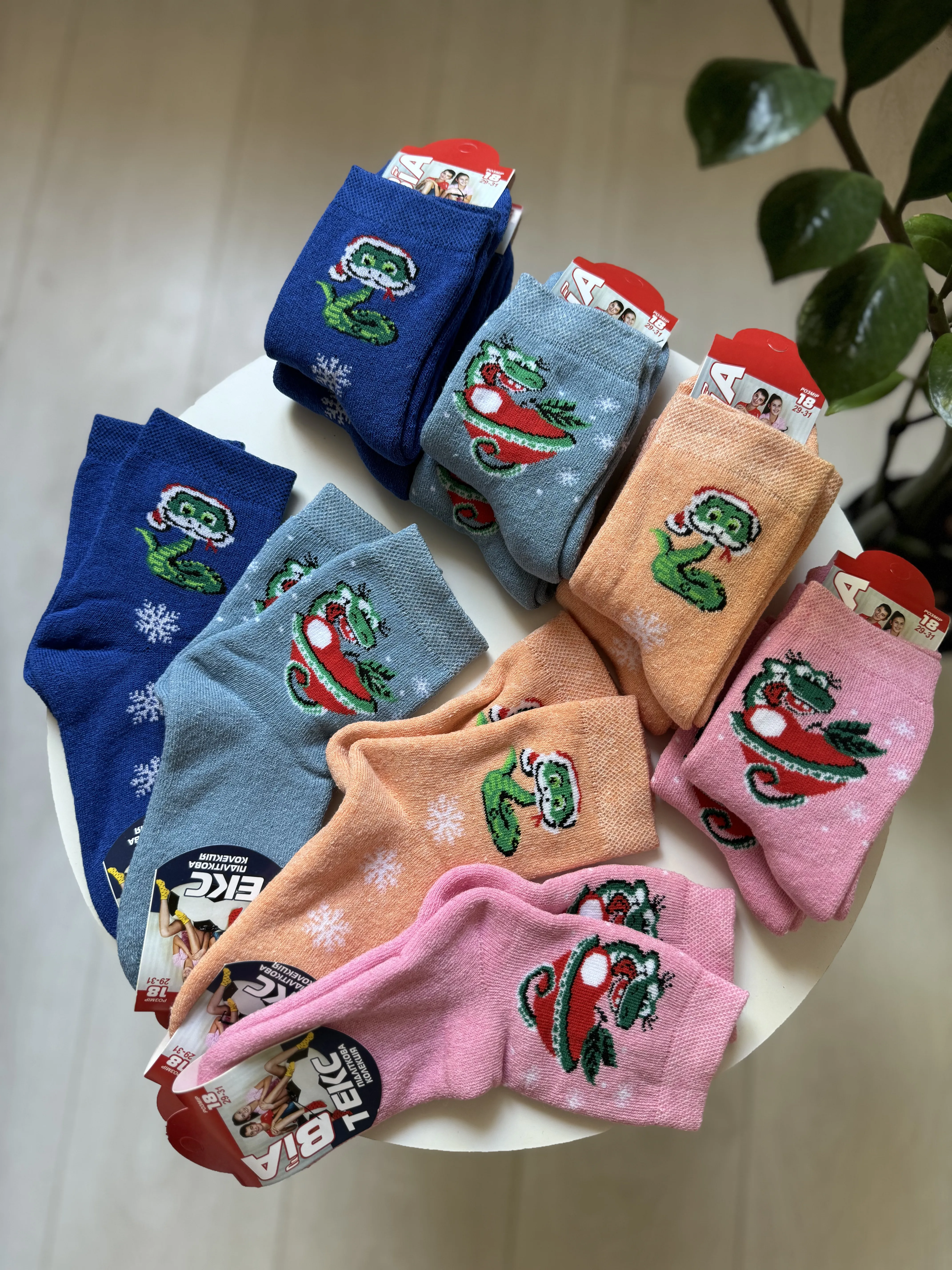 Новорічні шкарпетки махра Р.18 - фото 5