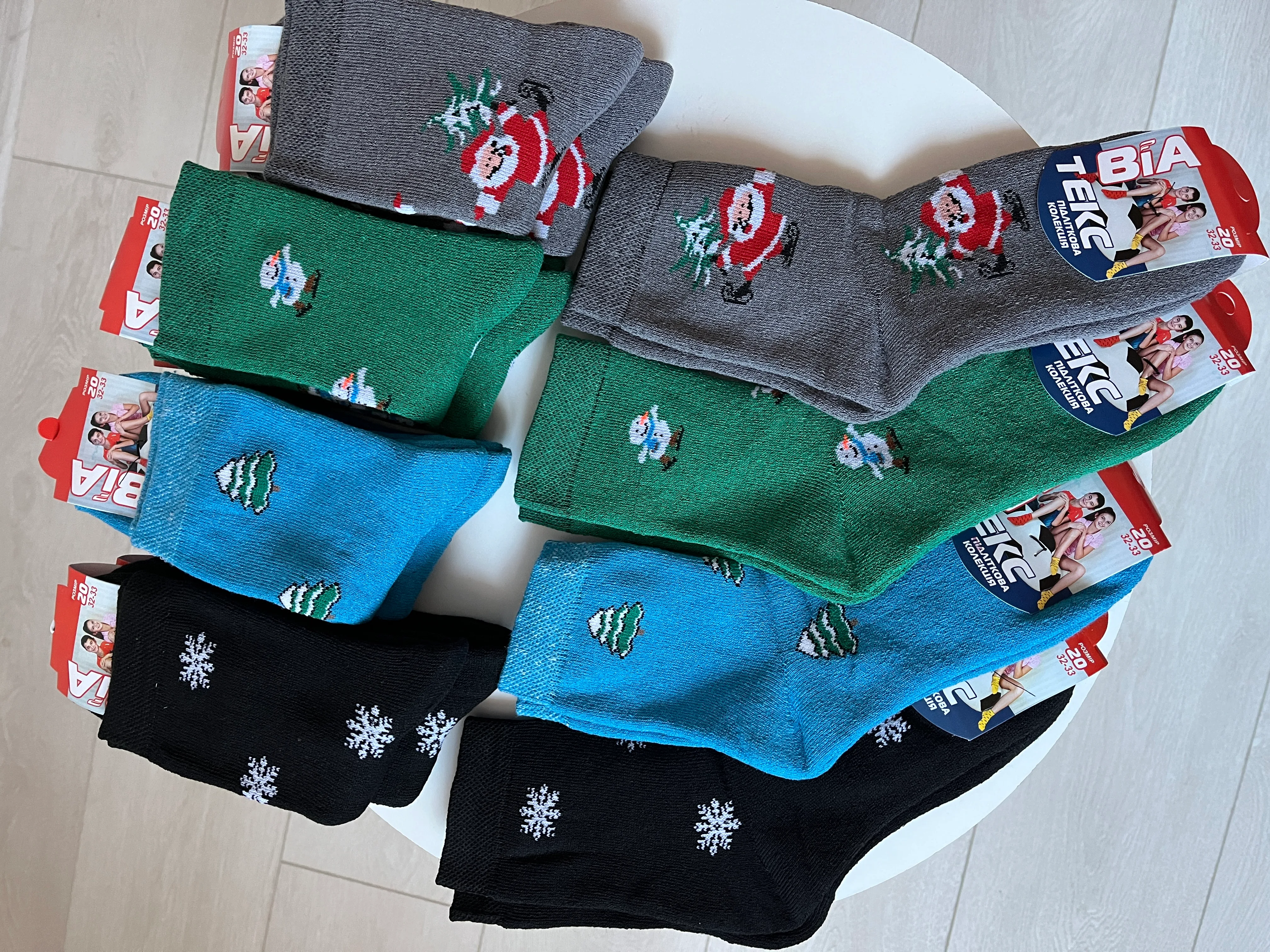 Новорічні шкарпетки махра Р.20 - фото 3