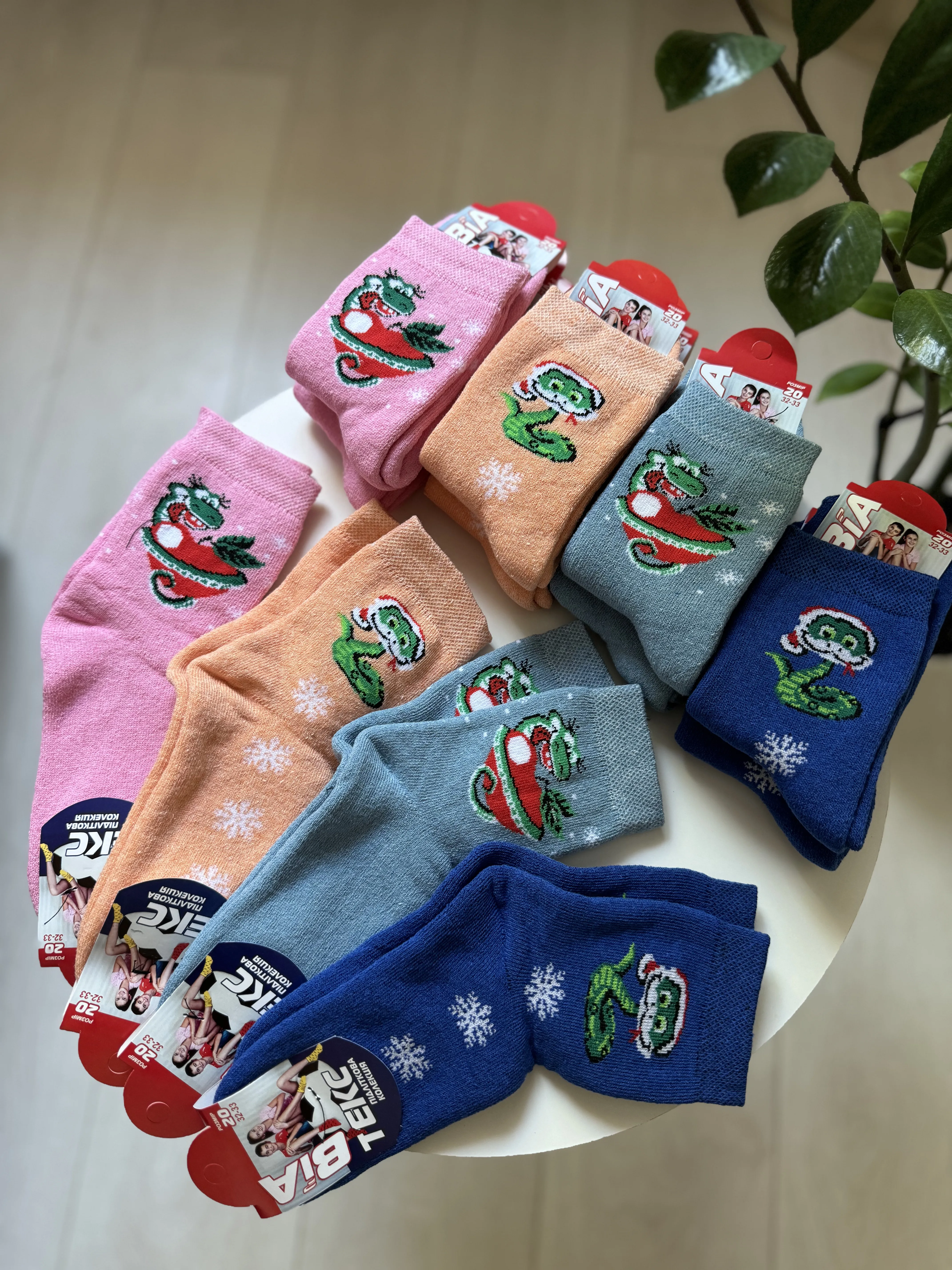 Новорічні шкарпетки махра Р.20 - фото 5