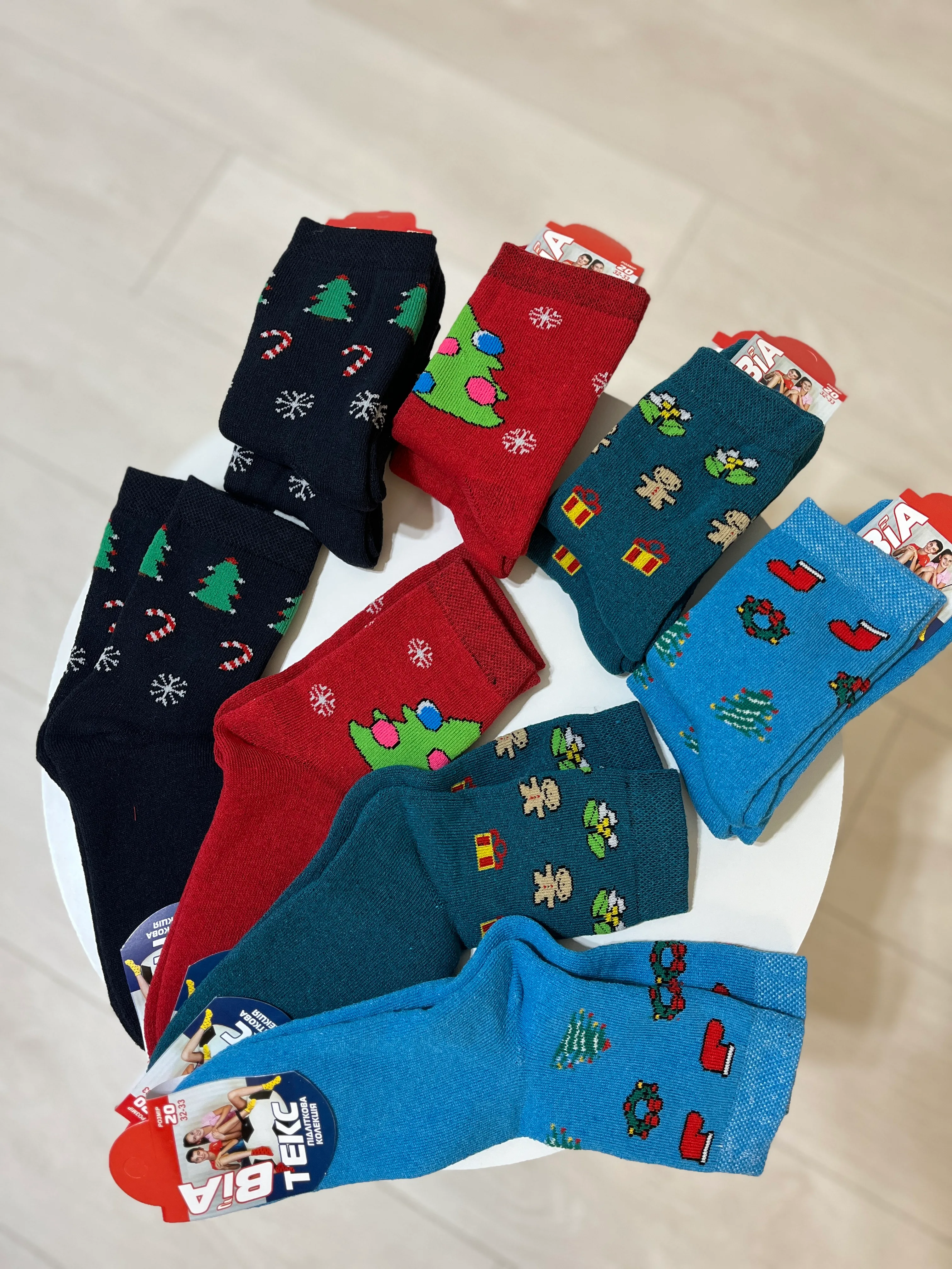 Новорічні шкарпетки махра Р.20 - фото 6