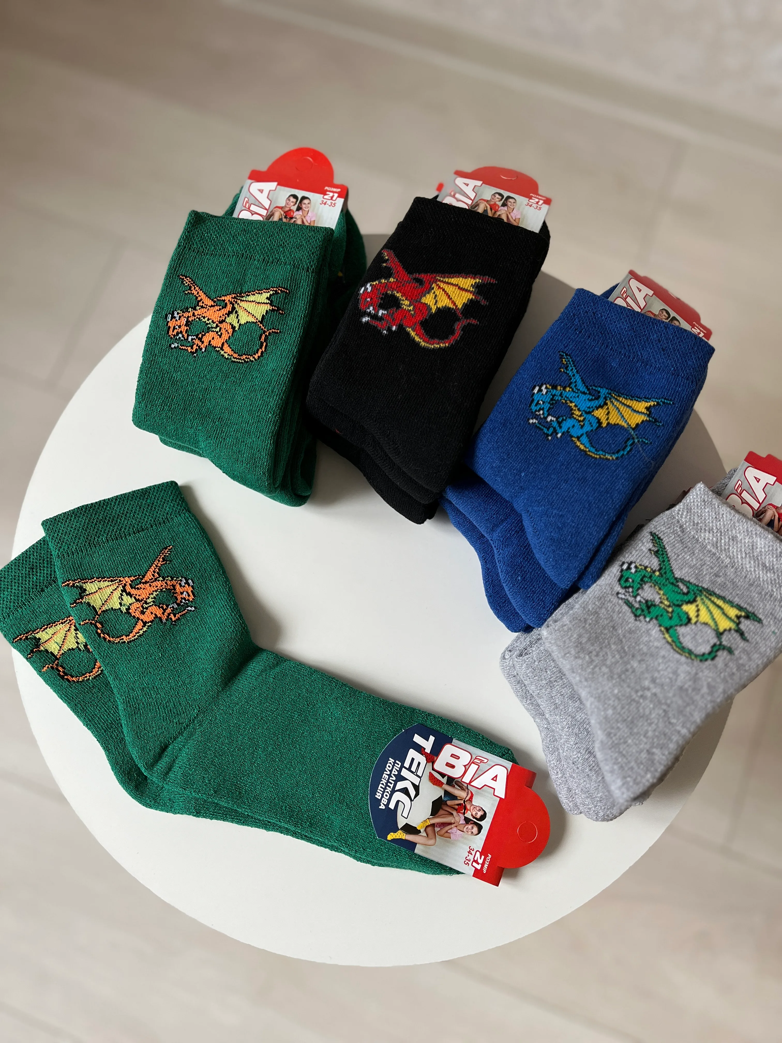 Новорічні шкарпетки махра Р.21 - фото 4