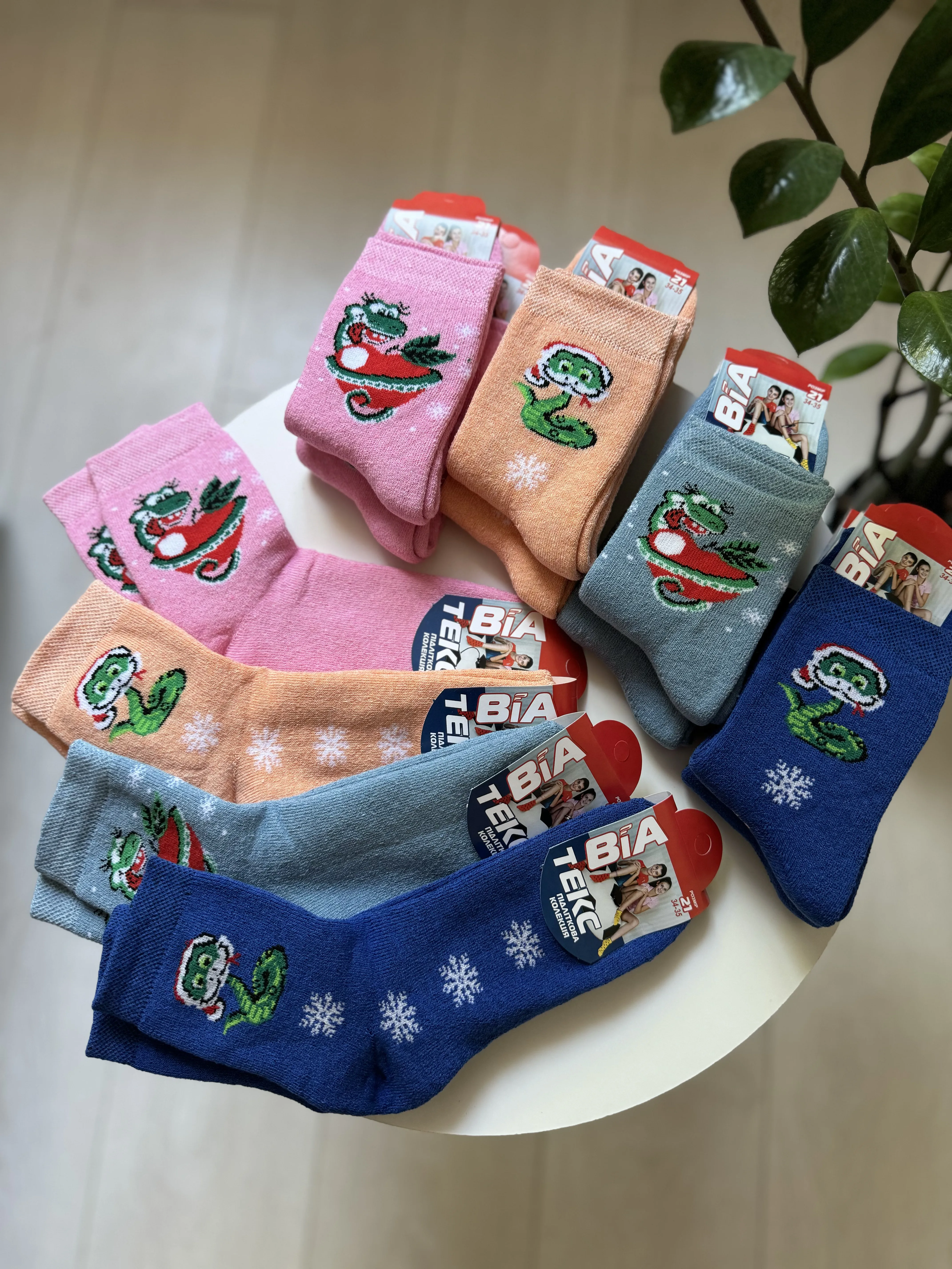 Новорічні шкарпетки махра Р.21 - фото 6