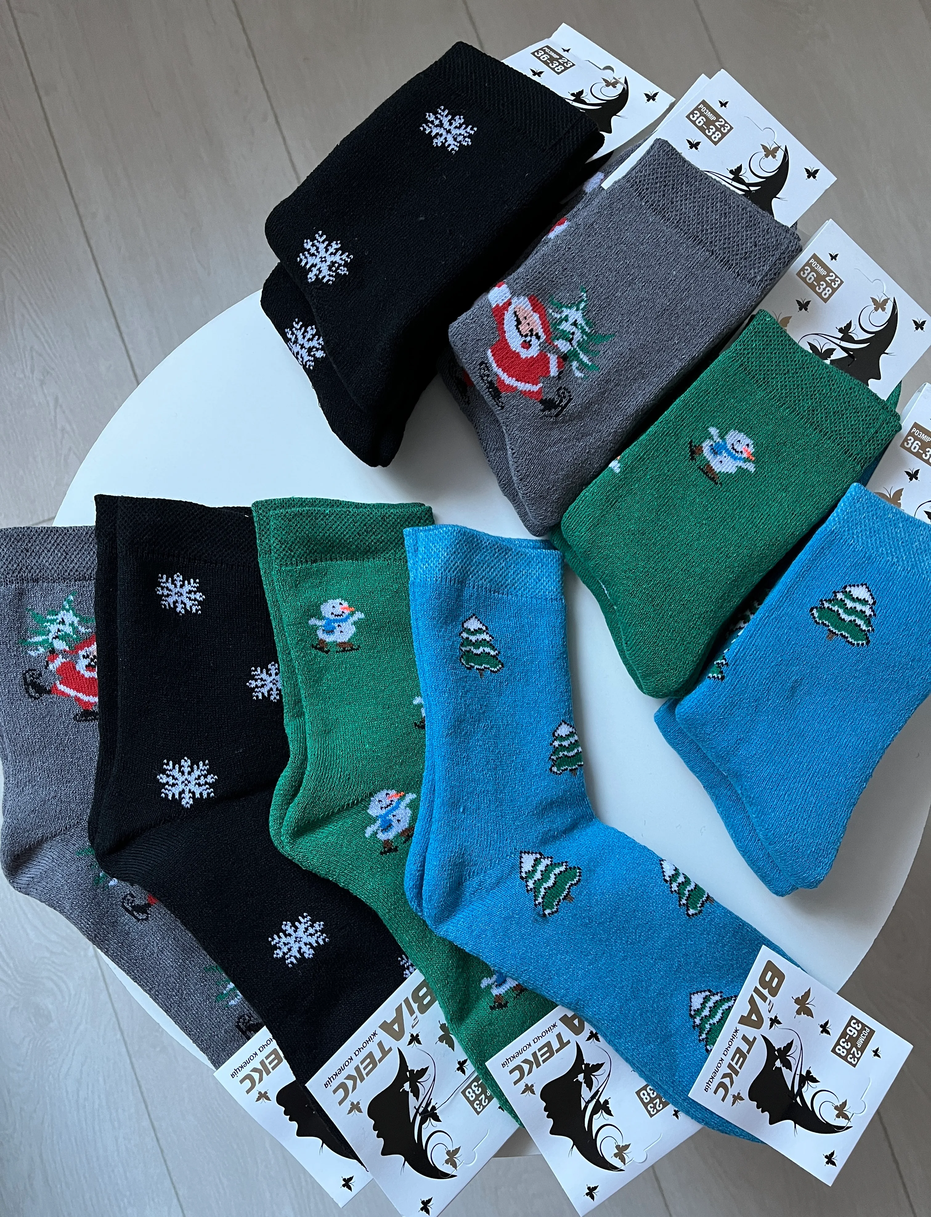 Новорічні шкарпетки махра Р.23 - фото 2