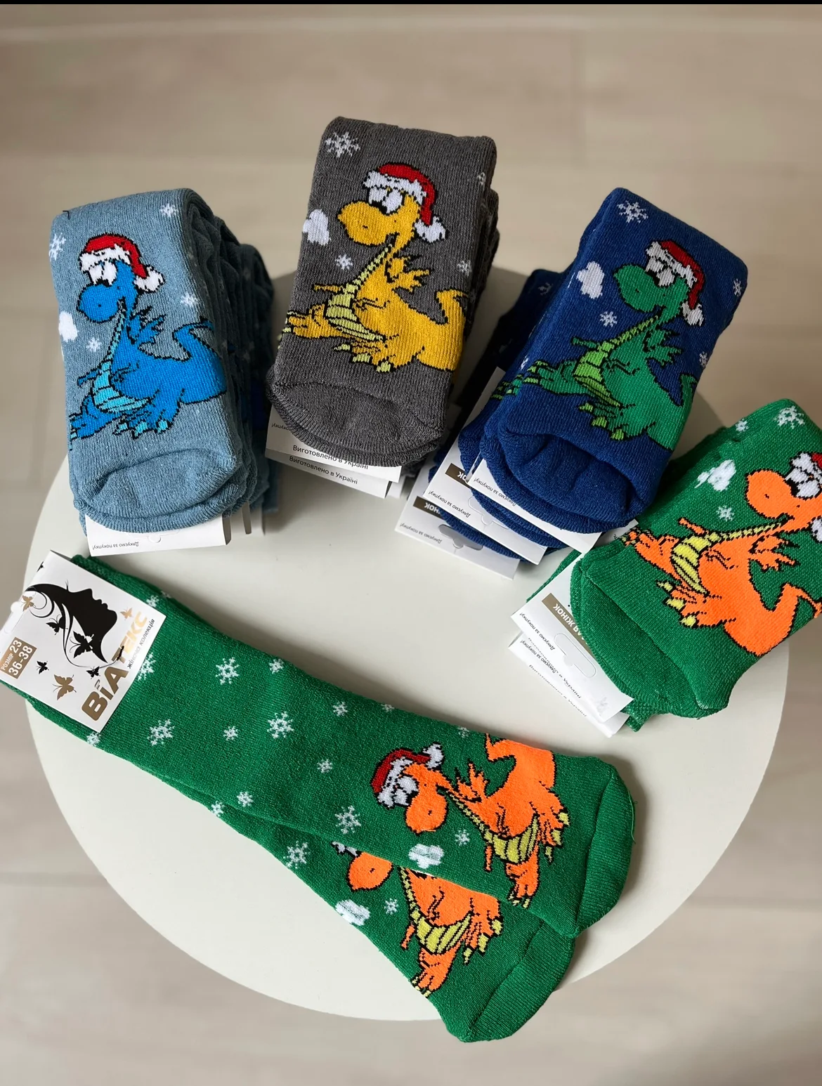 Новорічні шкарпетки махра Р.23 - фото 8