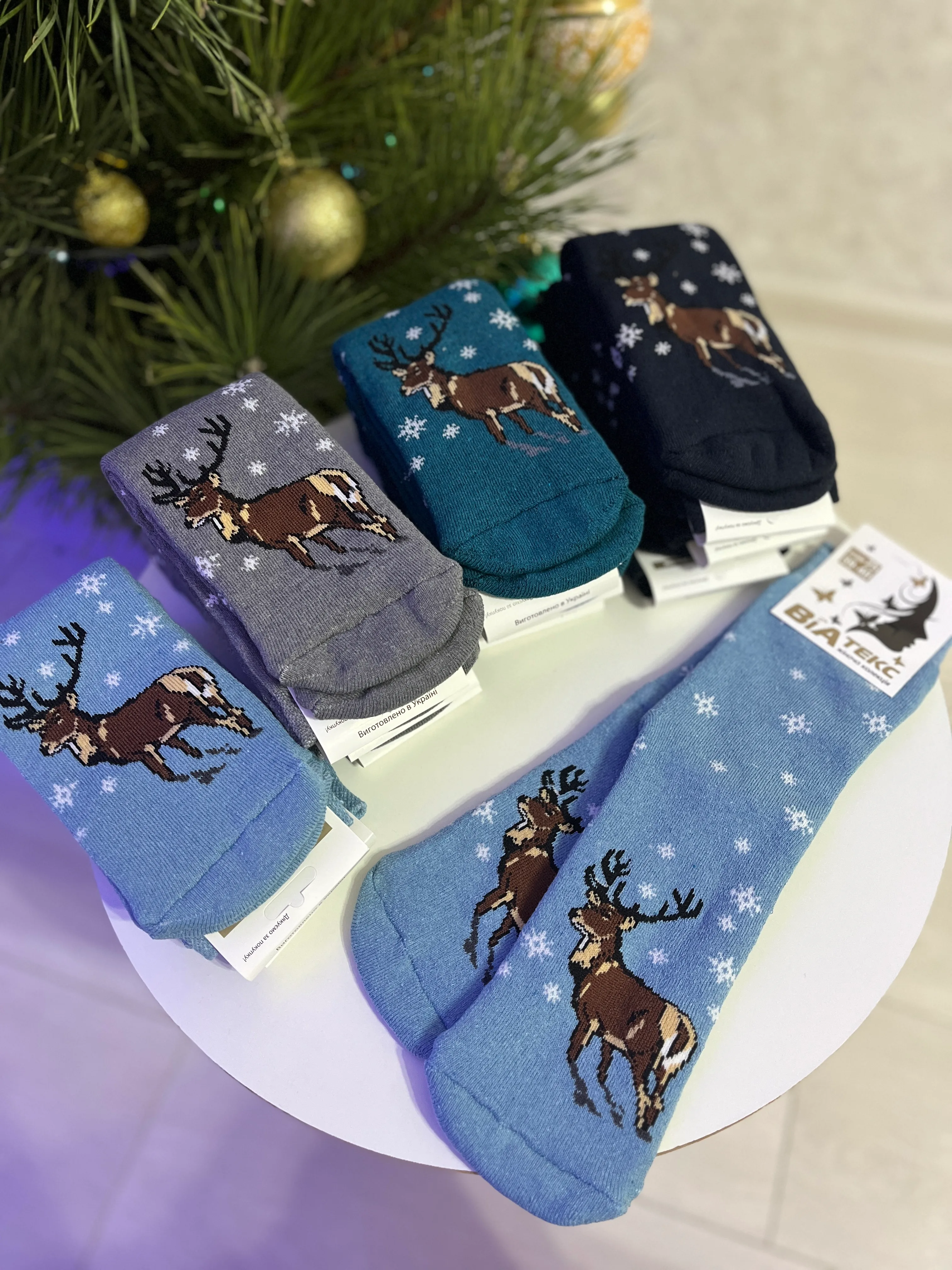 Новорічні шкарпетки махра Р.25 - фото 19