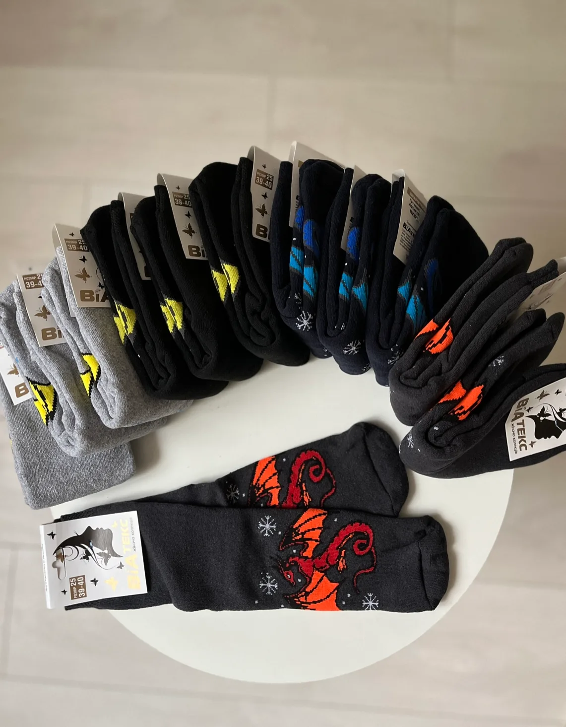 Новорічні шкарпетки махра Р.25 - фото 9