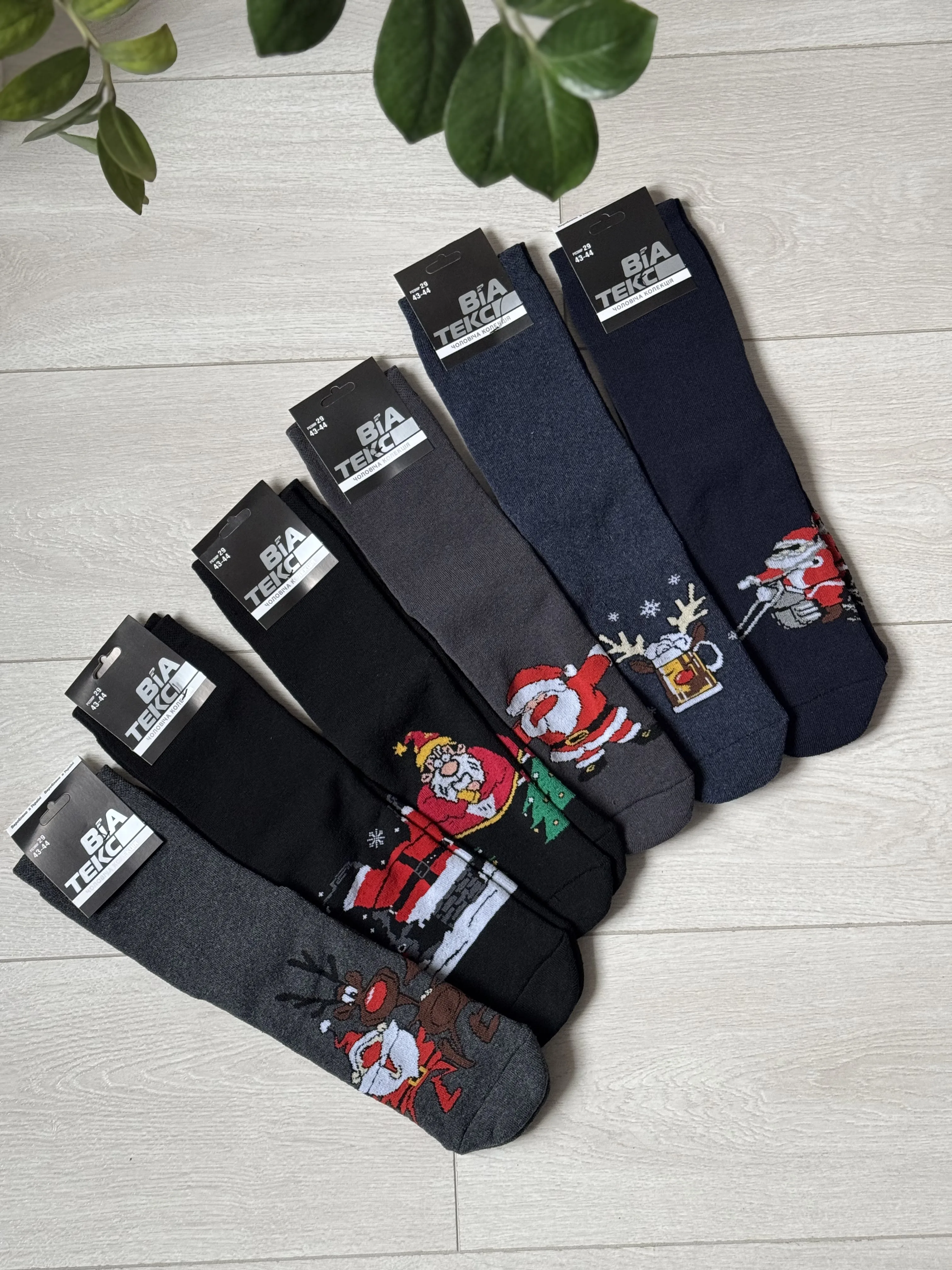 Новорічні шкарпетки махра Р.29 - фото 3