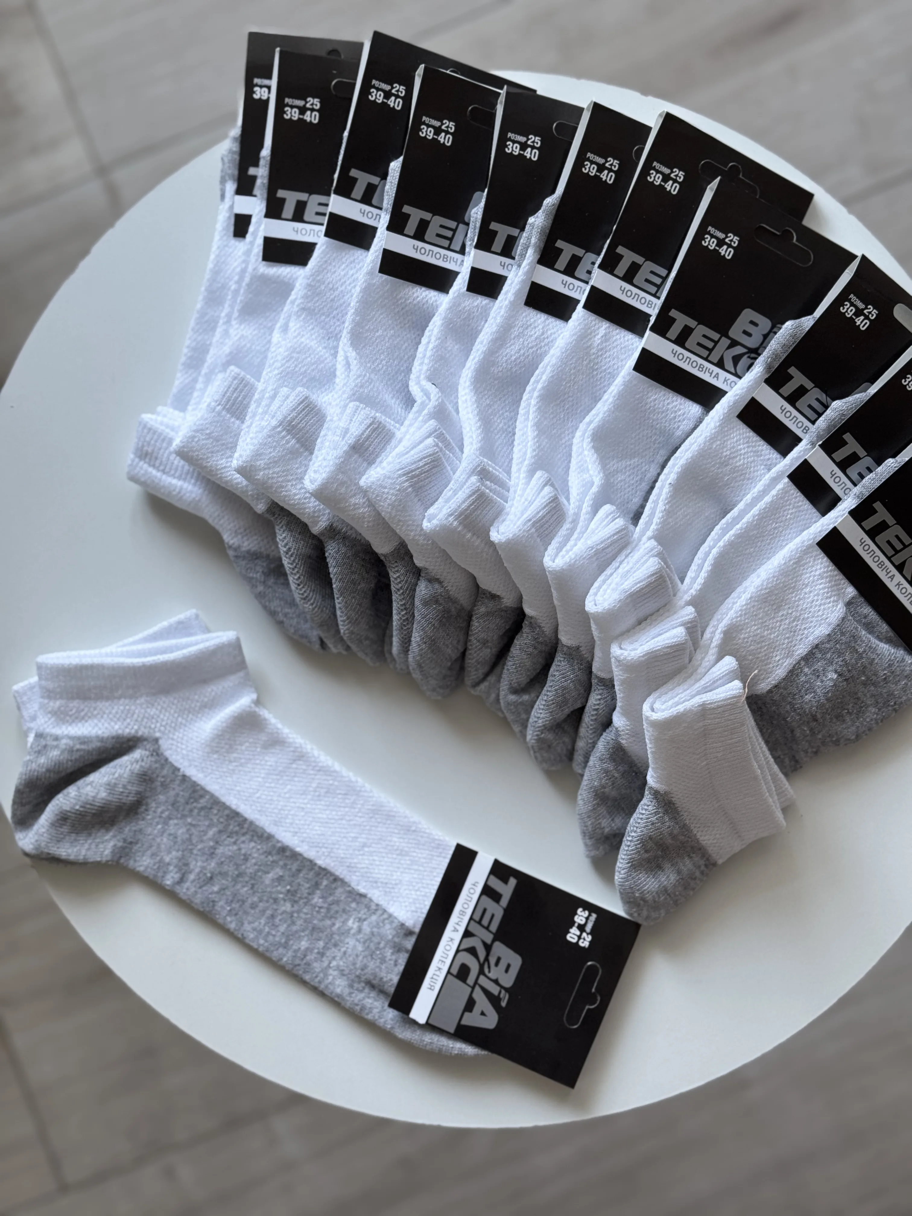 Шкарпетки патік чоловічі сітка р. 38-40 - фото 8
